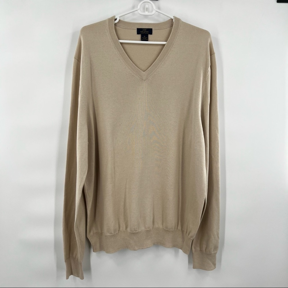 Brooks Brothers supima cotton brown long sleeve pullover XL